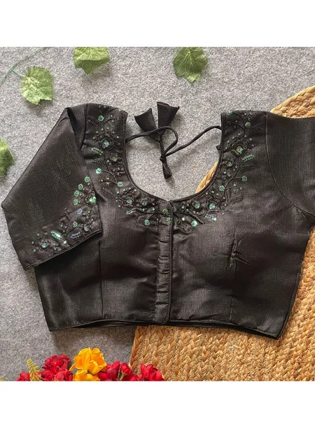Tew Phontam Silk Sequins Work Blouse Bulk Orders In India